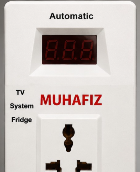 MUHAFIZ Automatic Voltage Protector for TV, System & Fridge