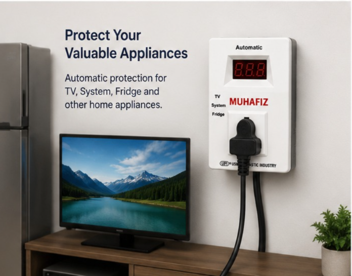 MUHAFIZ Automatic Voltage Protector for TV, System & Fridge